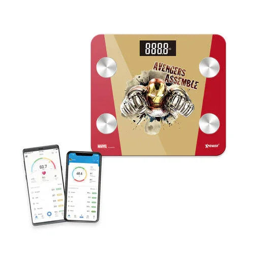 Xpower Marvel Smart Body Scale - Iron Man - Tashqila Xpower Marvel Smart Body Scale - Iron Man - Tashqila